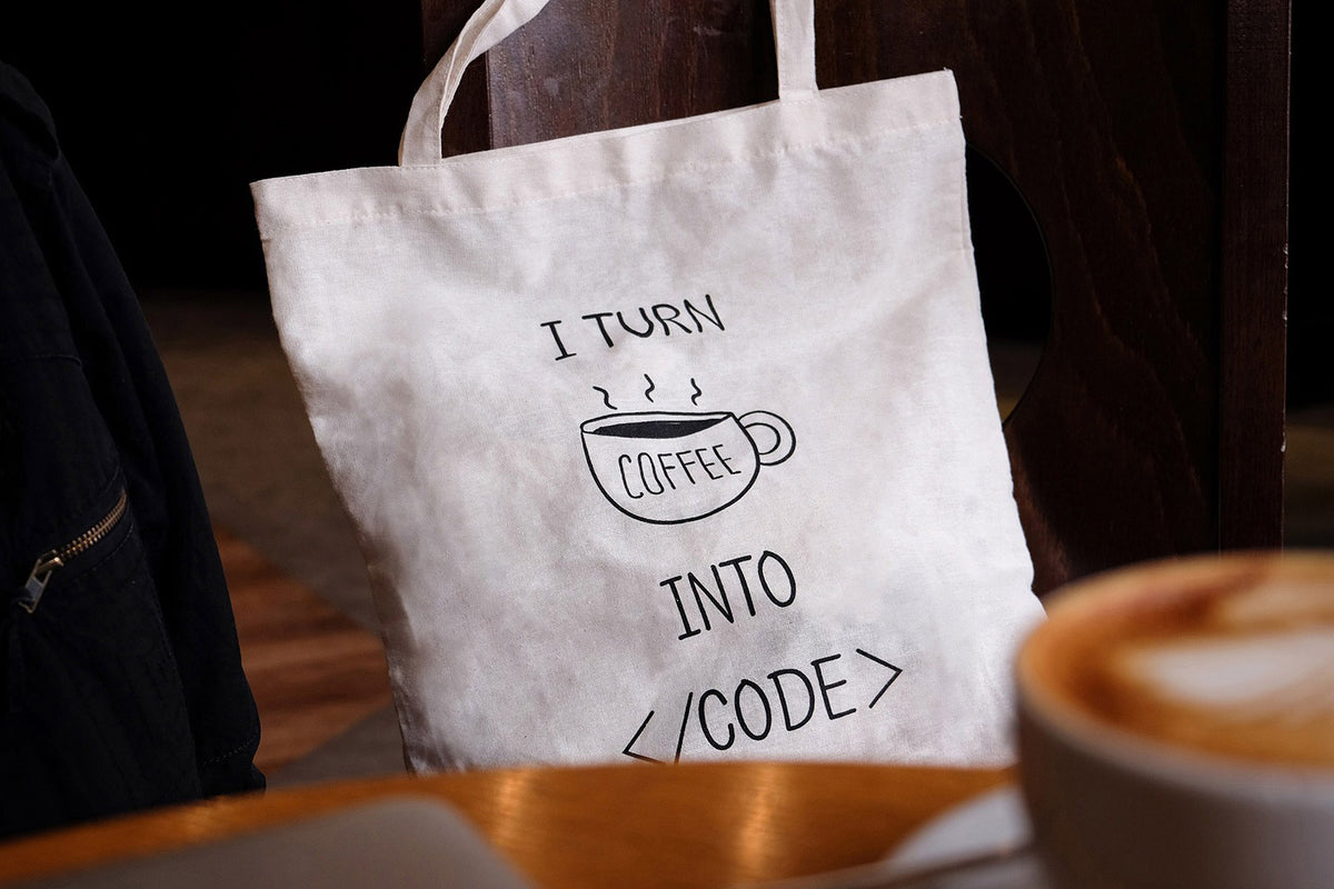 I turn coffee into code | Tote bag