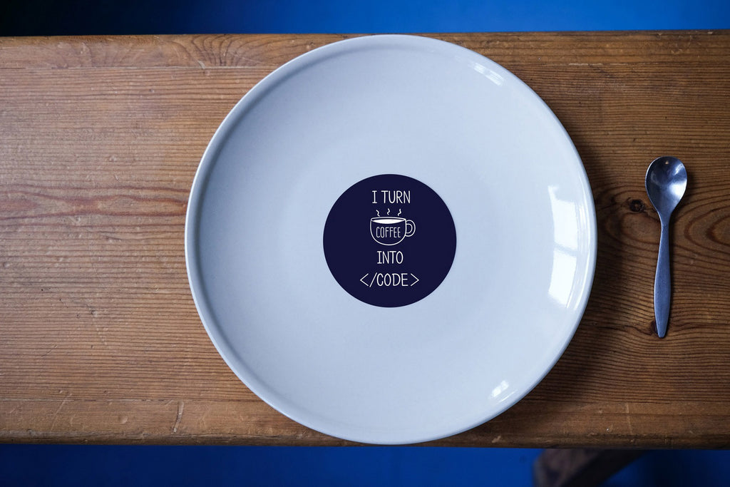 I turn coffee into code | Sticker