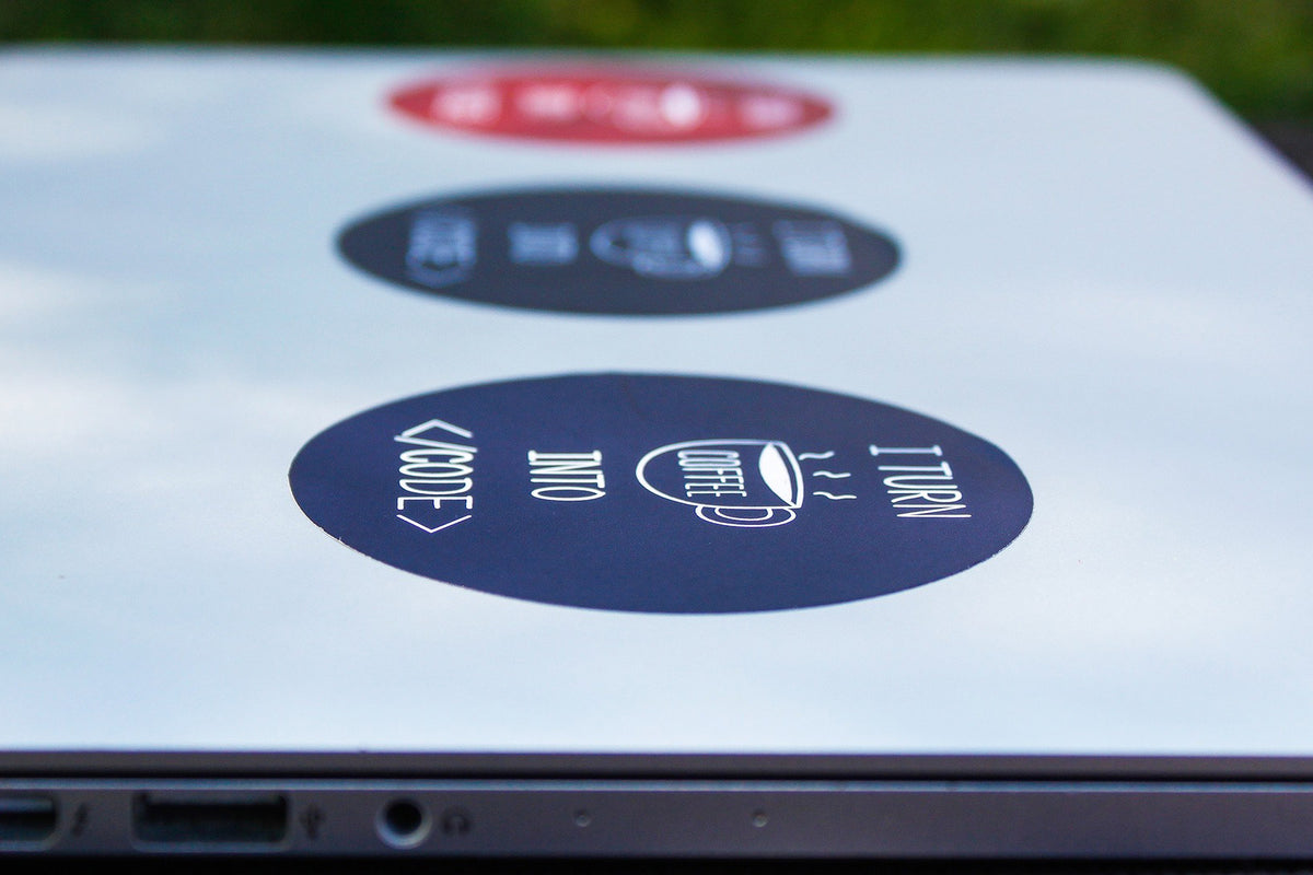 I turn coffee into code | Sticker