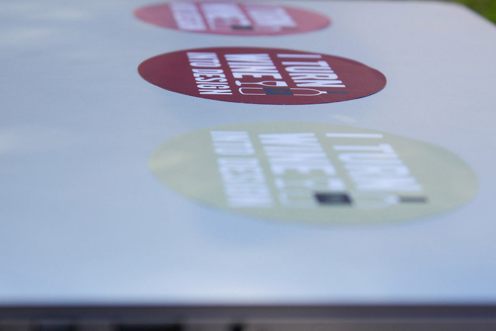 I turn wine into design | Sticker