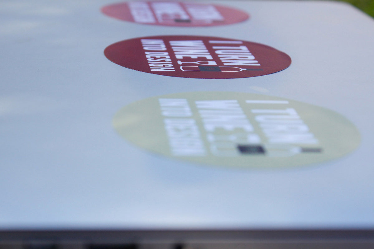 I turn wine into design | Sticker