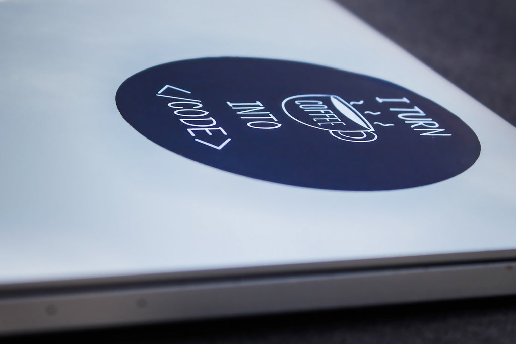 I turn coffee into code | Sticker