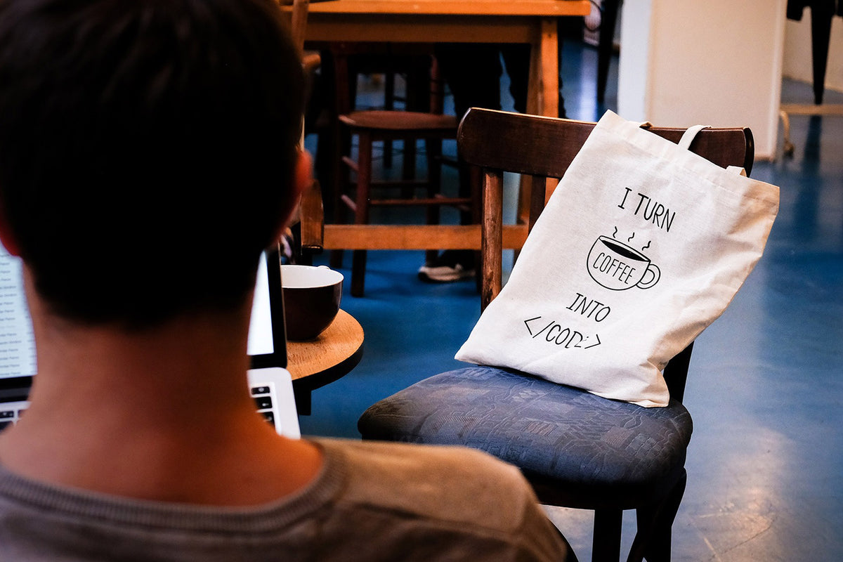 I turn coffee into code | Tote bag