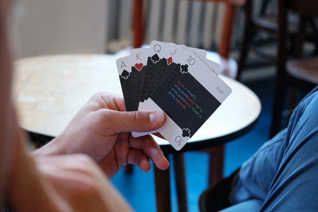 code:deck | plastic-coated | playing cards
