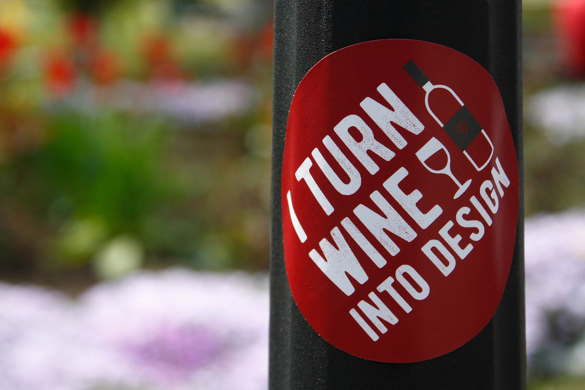 I turn wine into design | Sticker