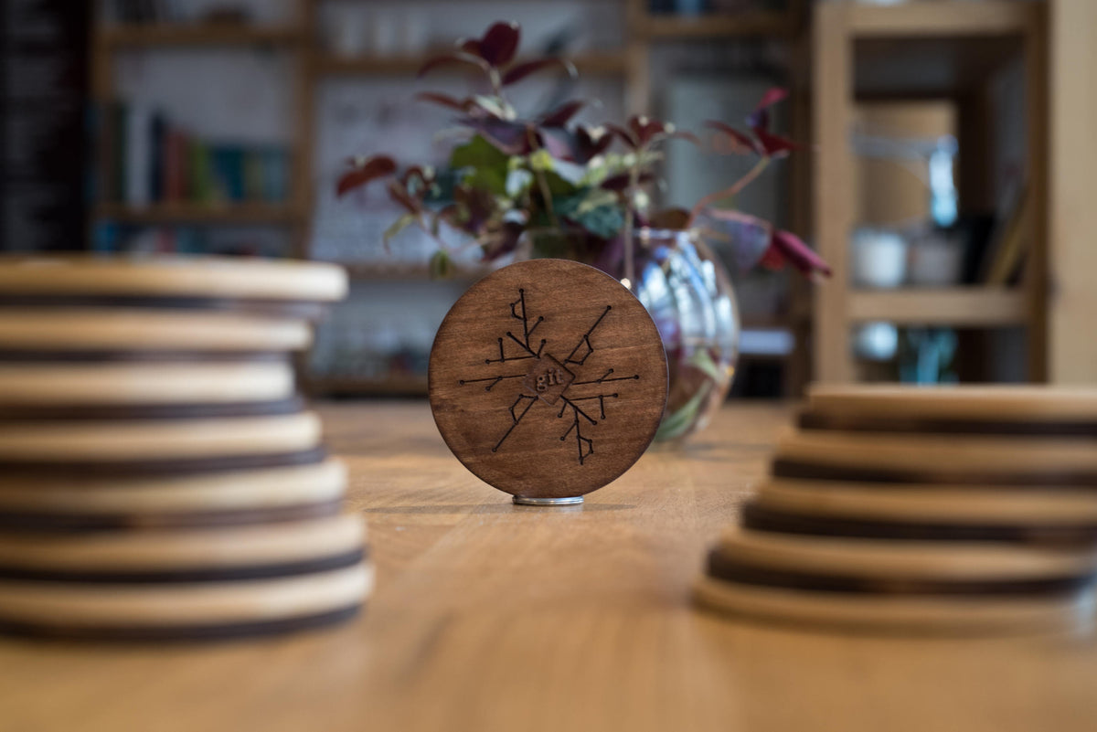 Git | Wooden coaster