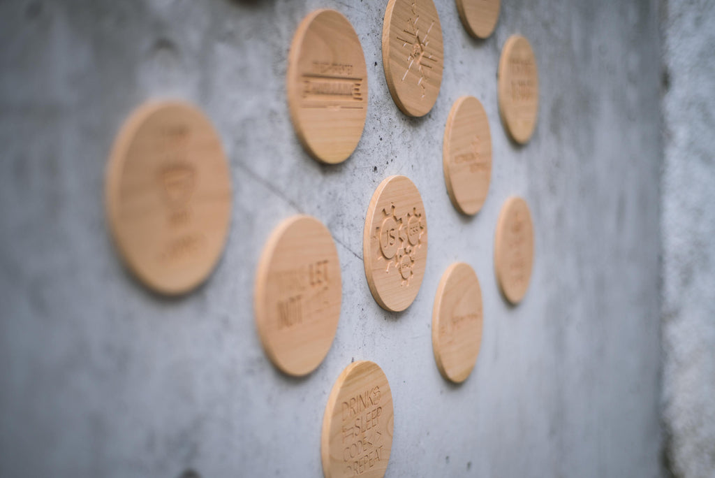 Drink, sleep, code, repeat | Wooden coaster
